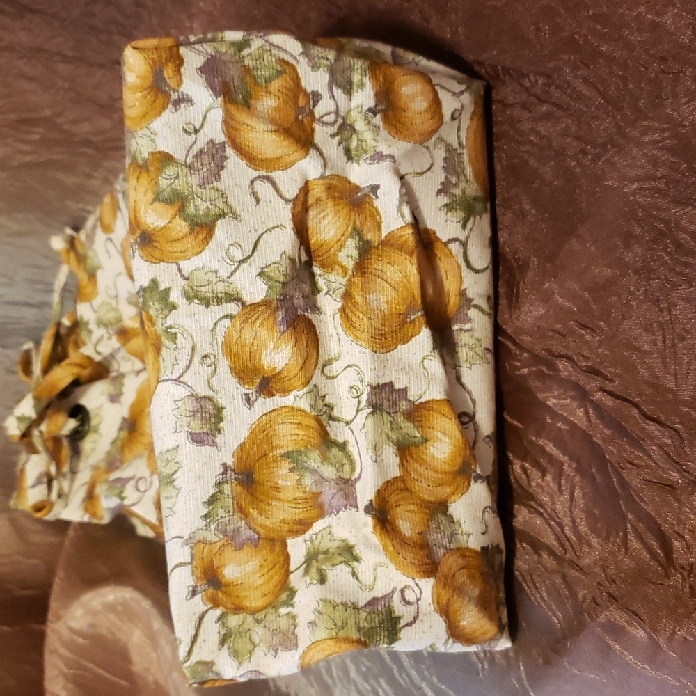 LONGABERGER BASKET AUTUMN TOTE LINER PUMPKIN PATCH 2003 - Picture 4 of 7